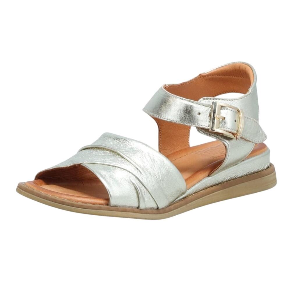 Miz Mooz Haley Women's Sandals in Gold, Size 40/9-9.5W